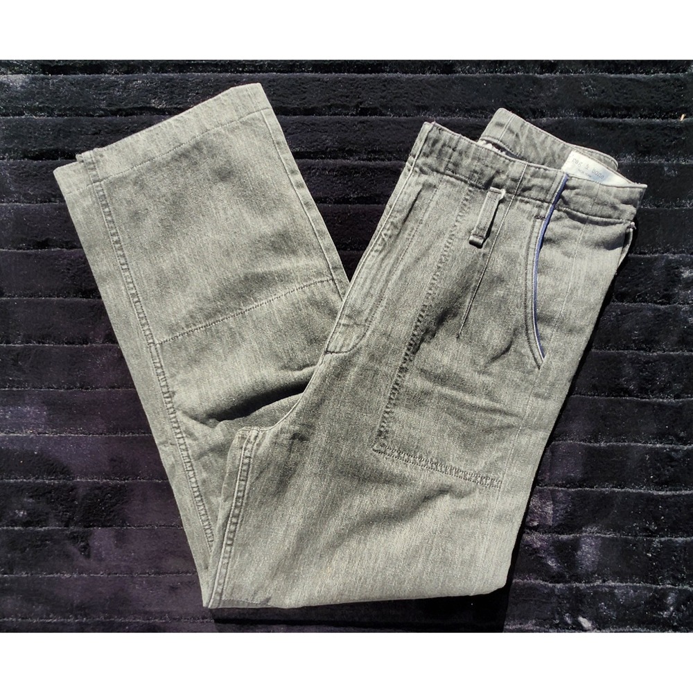 Rag & Bone Jean Womens 27 (30x27) Straight Leg Cotton Gray Pants